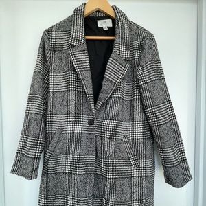 Black & White Tweed Coat